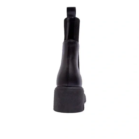 Renley Qupid Black PU Sock Boots