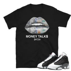 Retro 13 Black Flint Money Talks Shirt