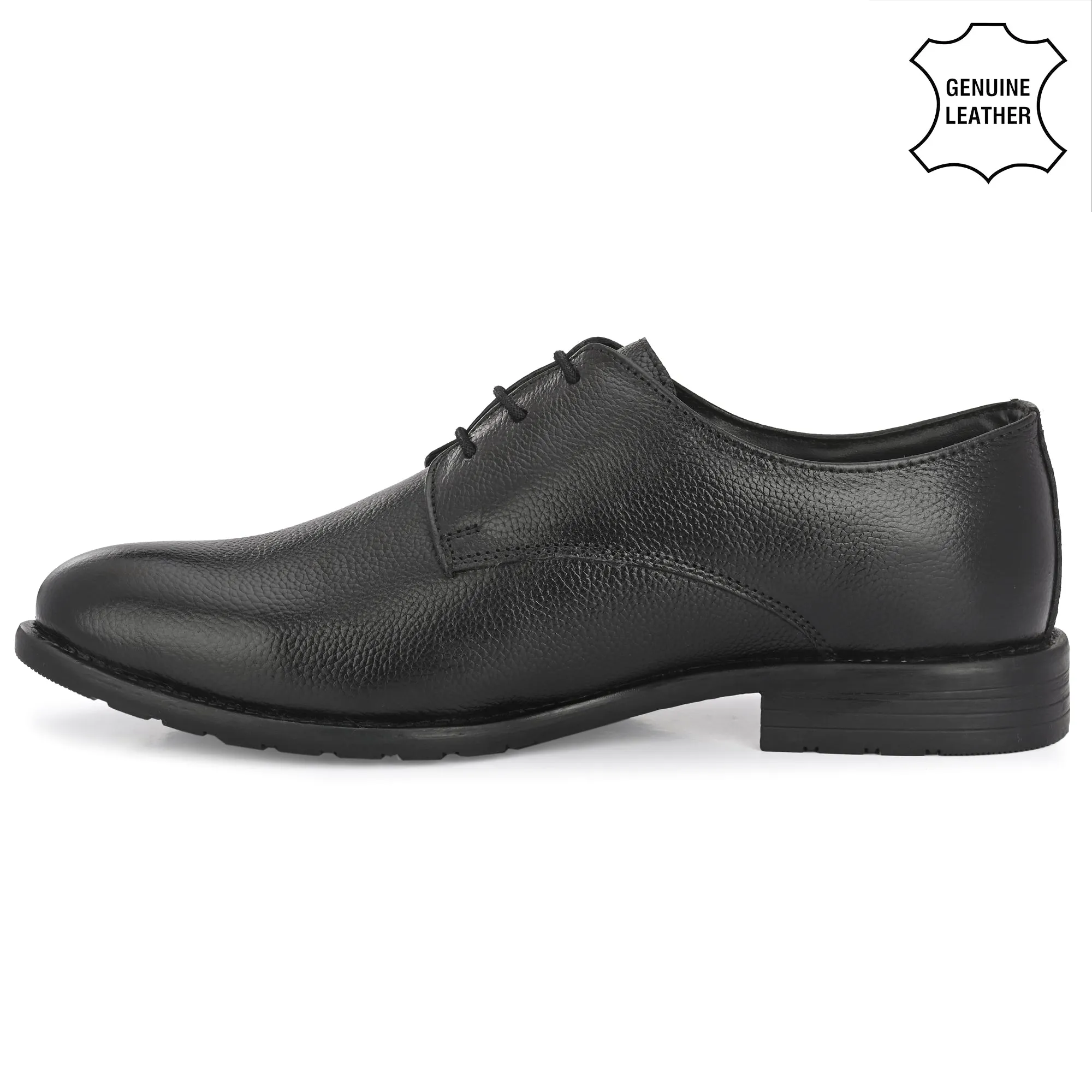 Seasoned Full Grain Leather Derby Lace Ups