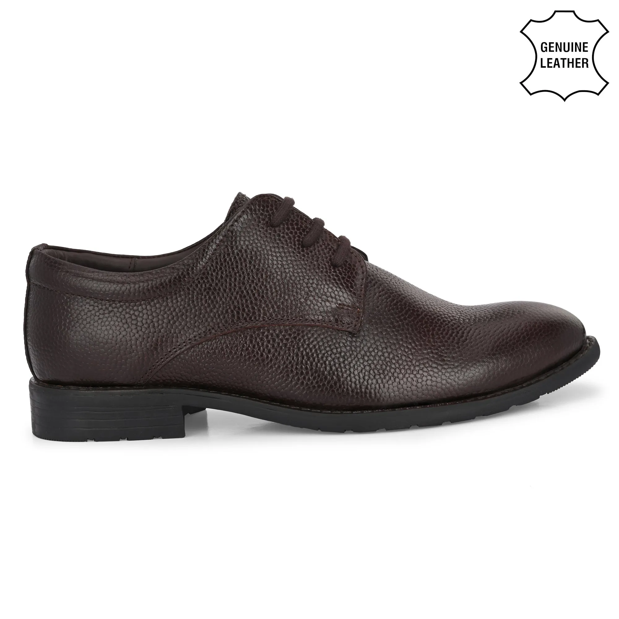 Seasoned Full Grain Leather Derby Lace Ups
