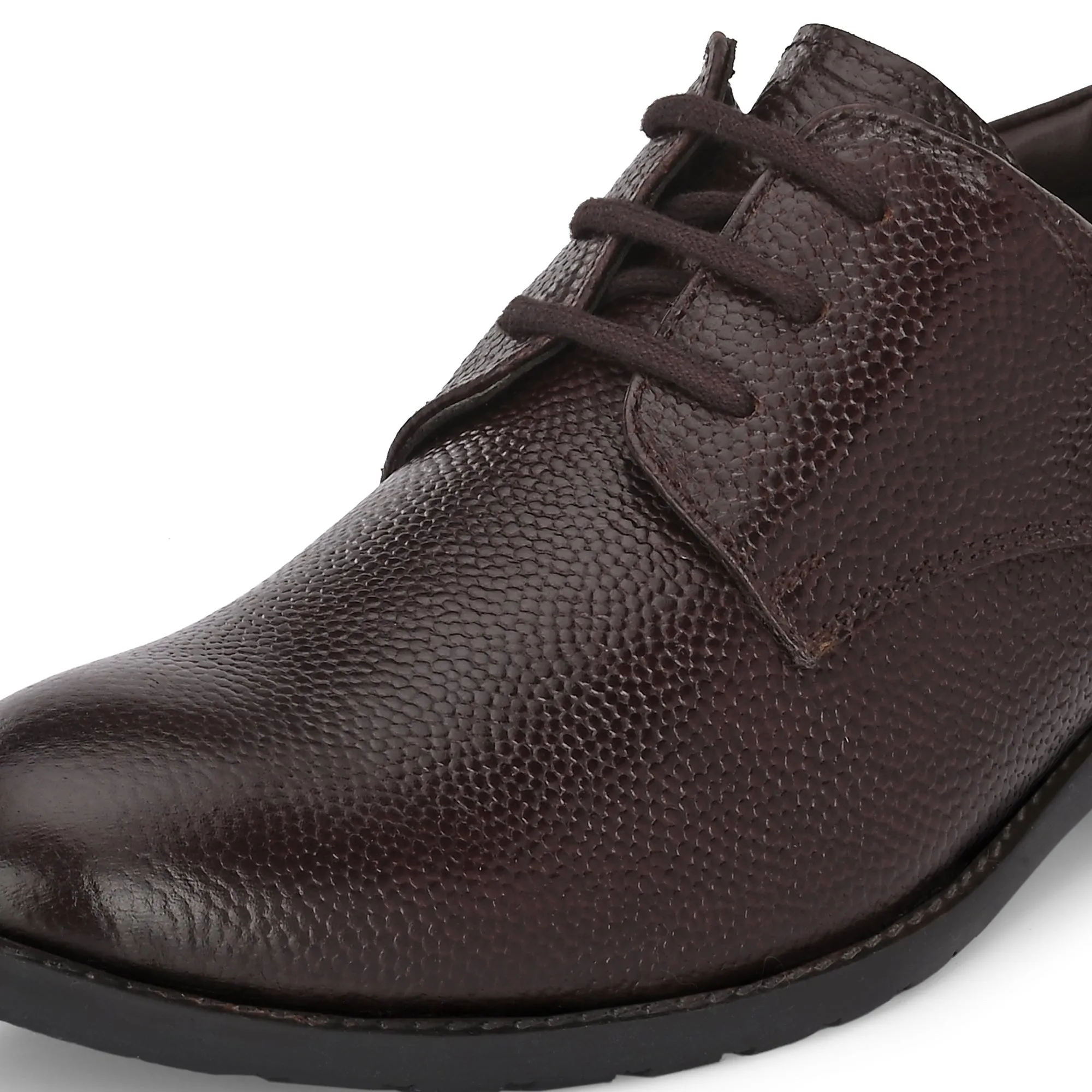 Seasoned Full Grain Leather Derby Lace Ups