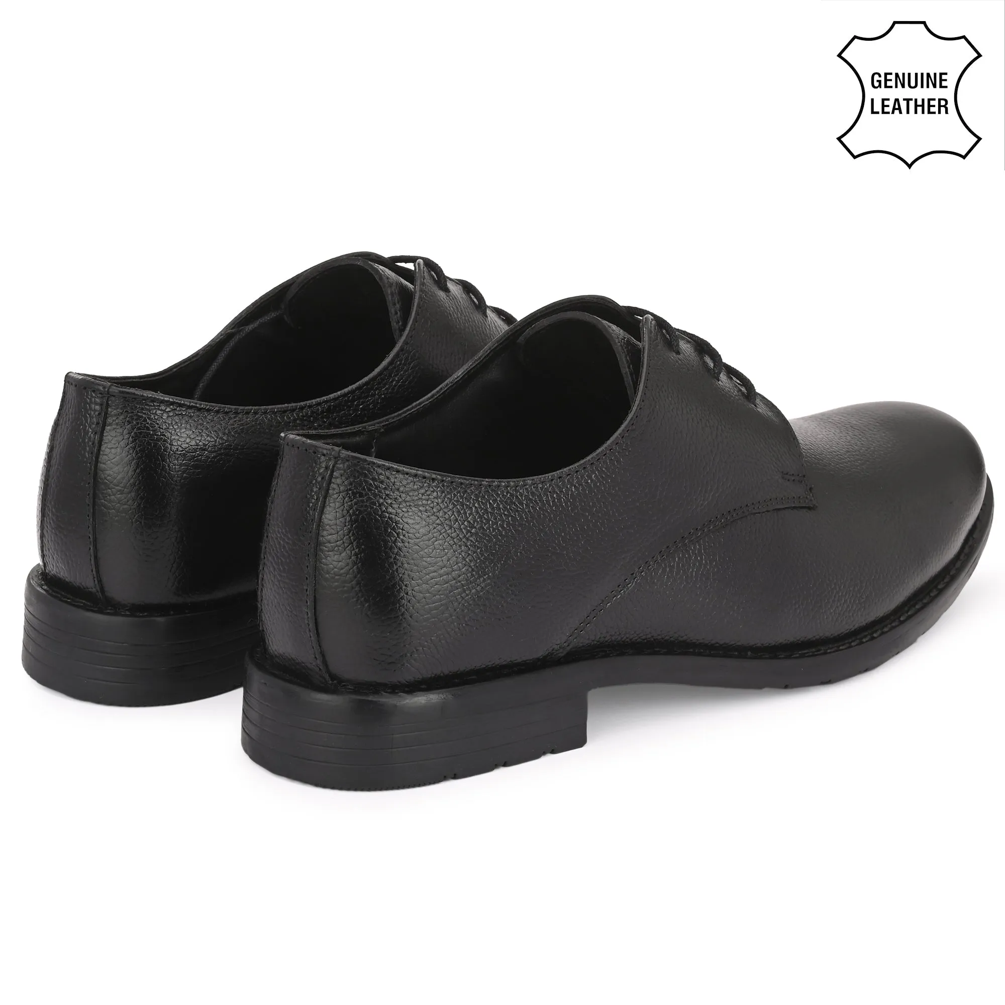 Seasoned Full Grain Leather Derby Lace Ups