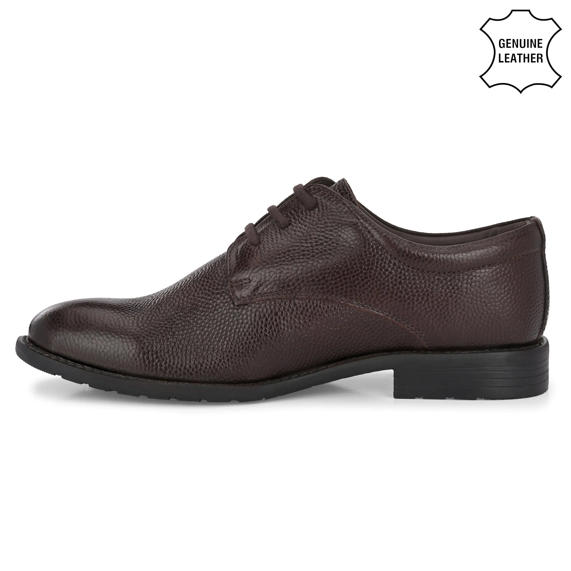 Seasoned Full Grain Leather Derby Lace Ups