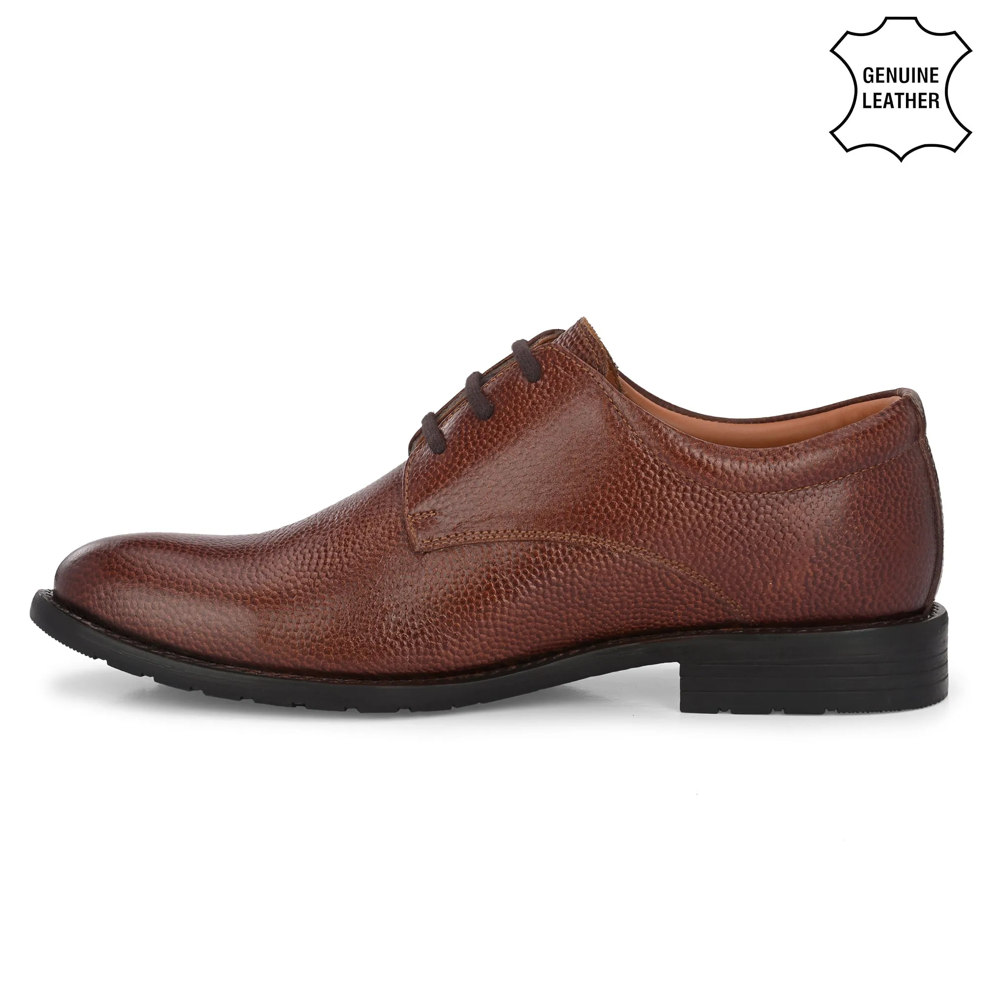 Seasoned Full Grain Leather Derby Lace Ups