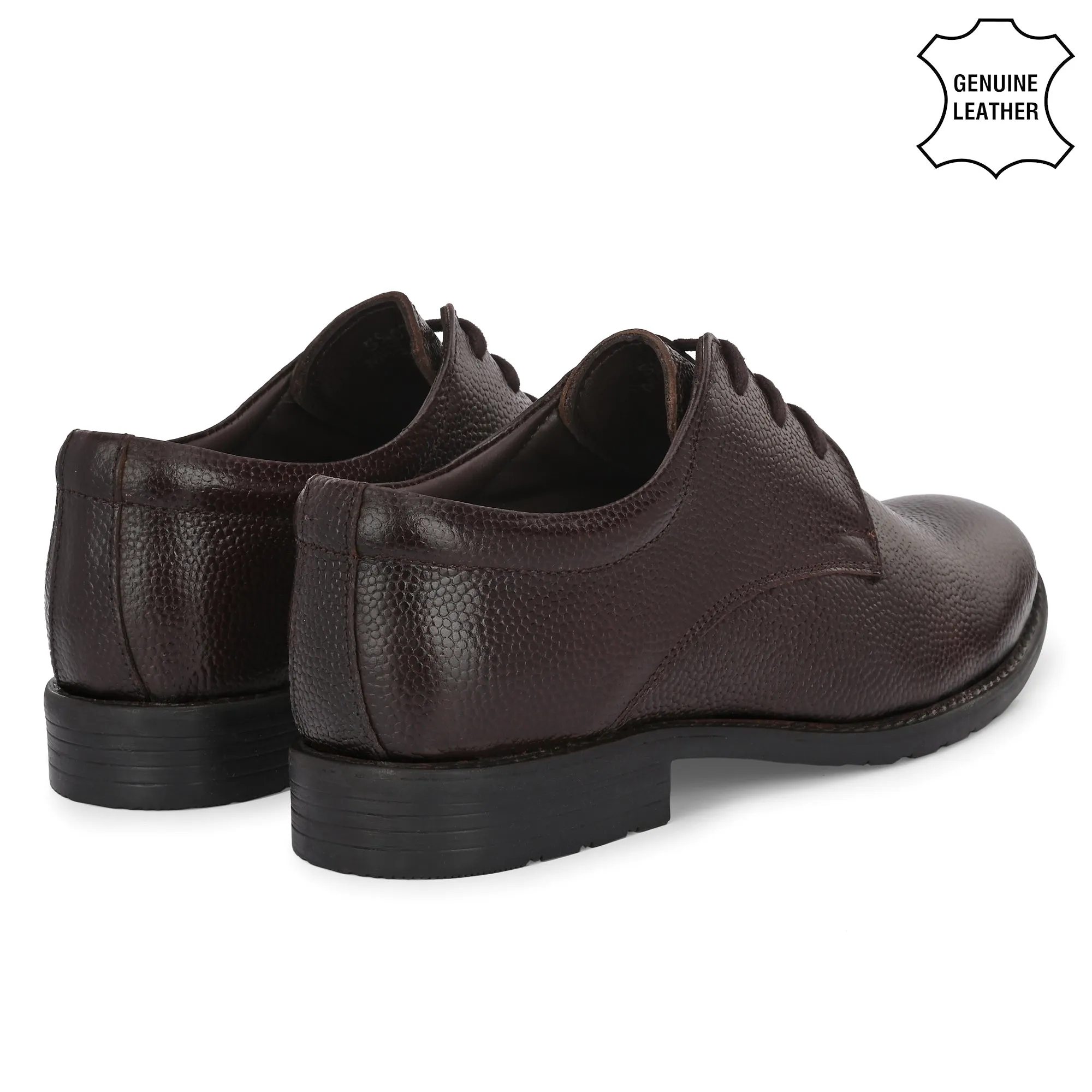 Seasoned Full Grain Leather Derby Lace Ups