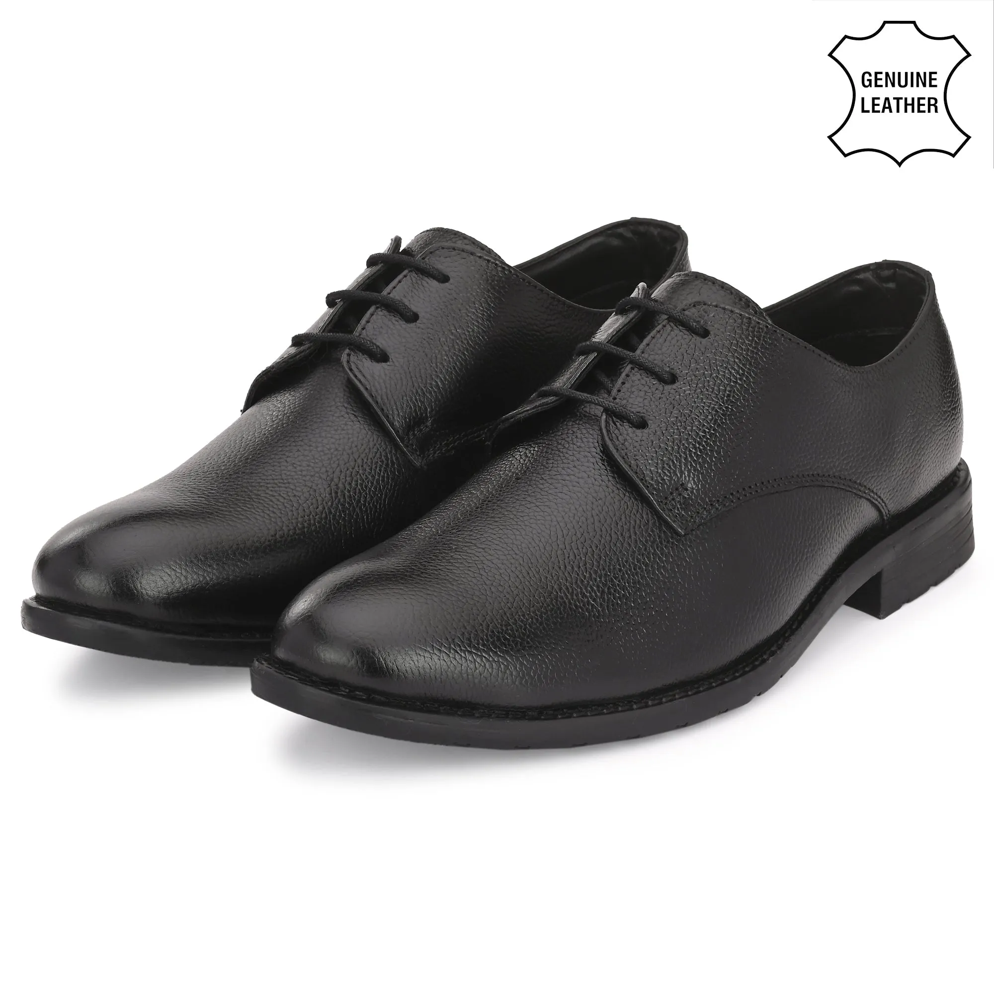 Seasoned Full Grain Leather Derby Lace Ups