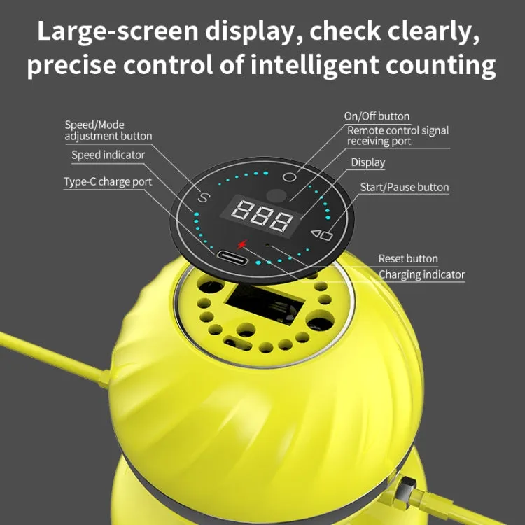 SK-2 Electronic Counting Smart Rope Skipping Machine(Yellow)