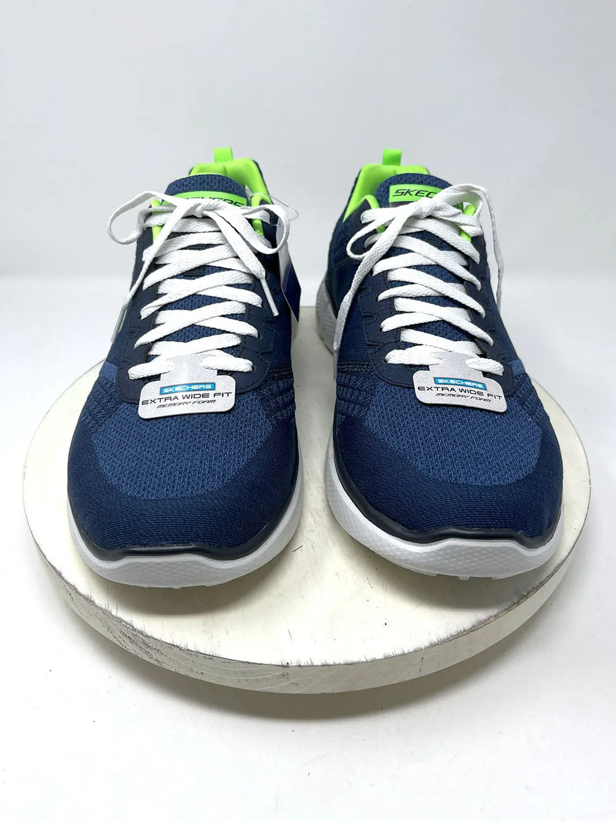 Skechers Size 12 W (10.5 M) 4E Blue & Green Sneakers EXTRA WIDE