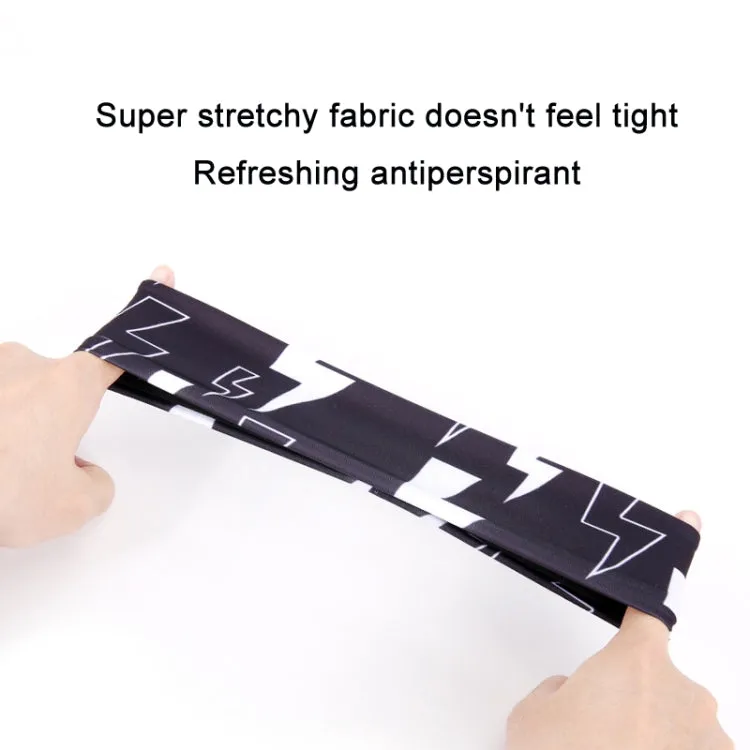 Sports Sweatband Fitness Antiperspirant Headband, Size: Classic Black