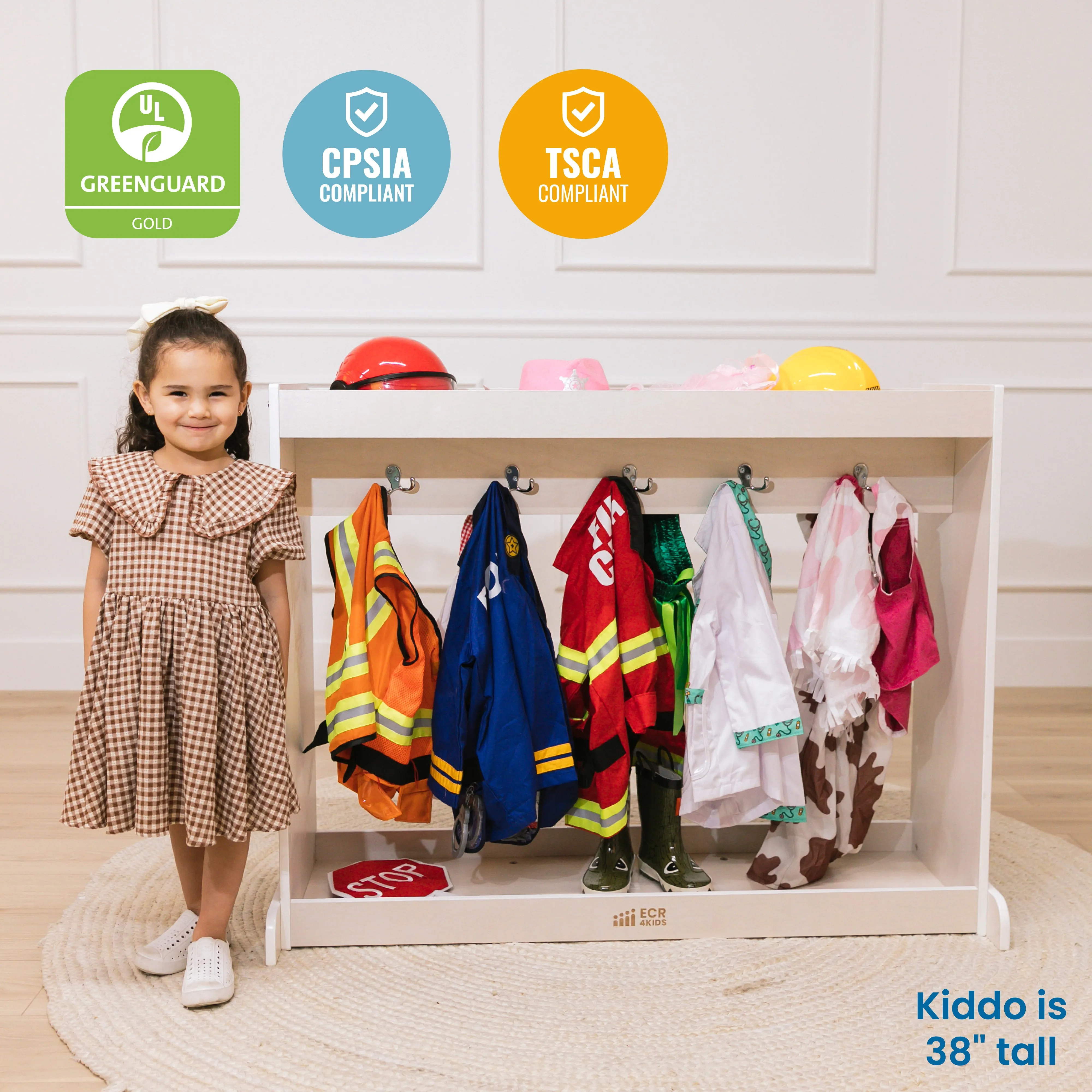 Streamline Dress-Up Island, Costume Organizer