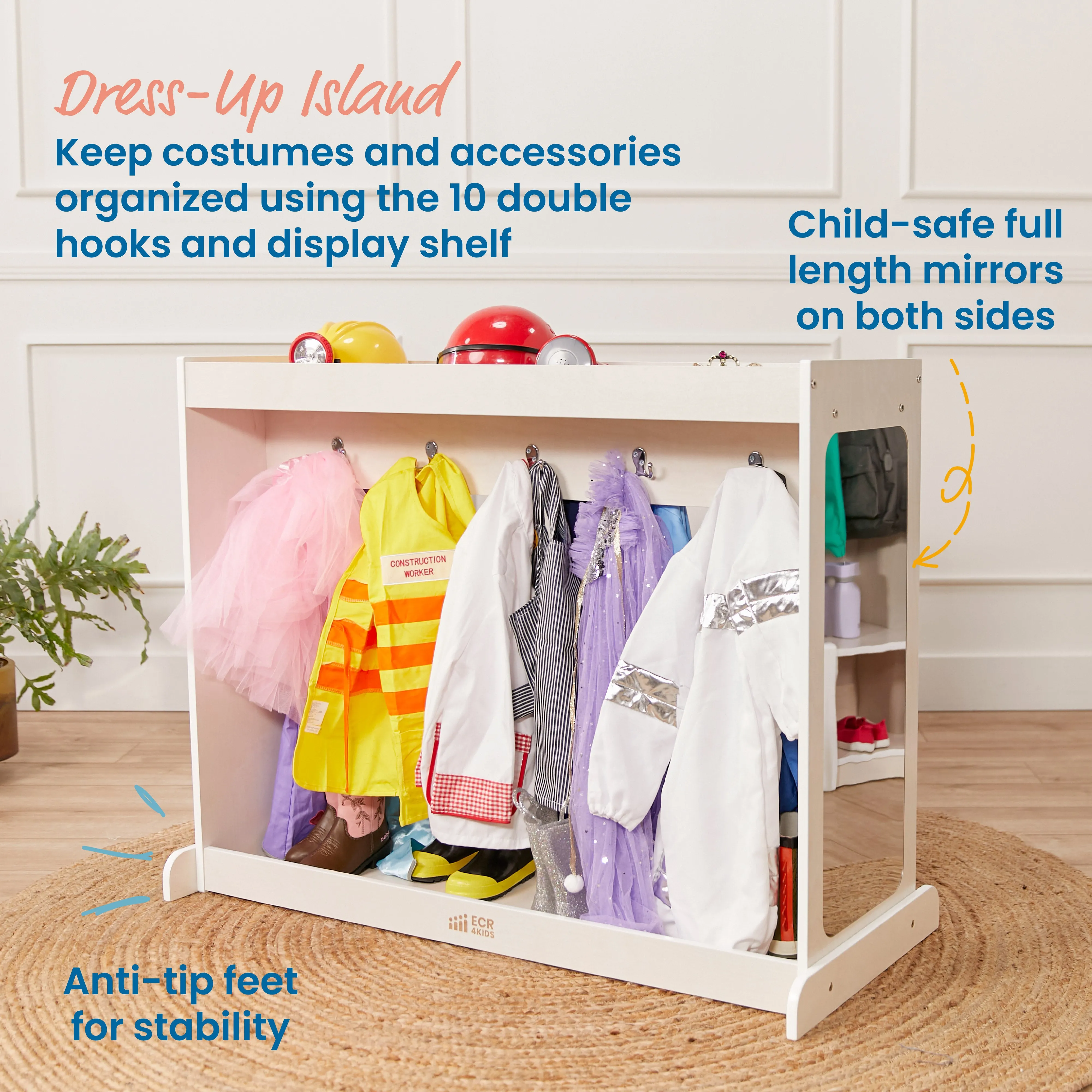 Streamline Dress-Up Island, Costume Organizer
