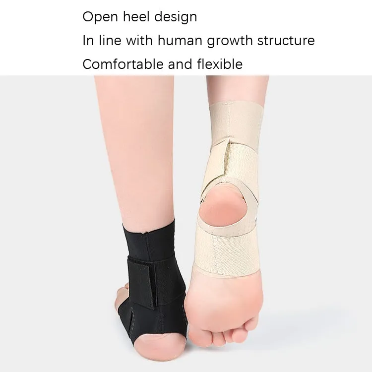 Thin Anti-Slip Dispensing Sports Compression Bandage Ankle Brace, Specification: M(Black)