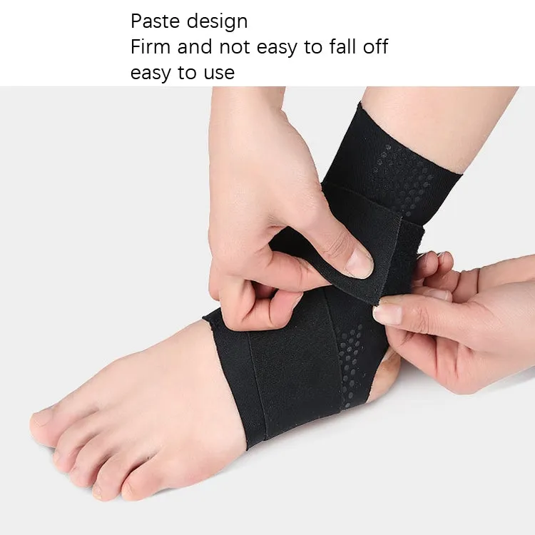 Thin Anti-Slip Dispensing Sports Compression Bandage Ankle Brace, Specification: M(Black)