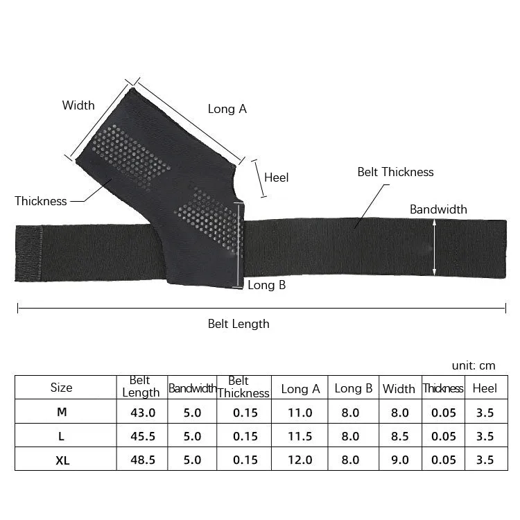 Thin Anti-Slip Dispensing Sports Compression Bandage Ankle Brace, Specification: M(Black)