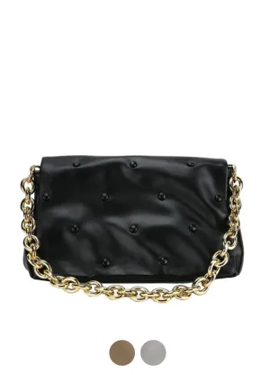Tulia Women's Chain Leather Luxury Designer Crossbody Handbag