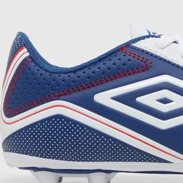 Umbro Classico XII Boots- White/Blue/Red- JUNIOR