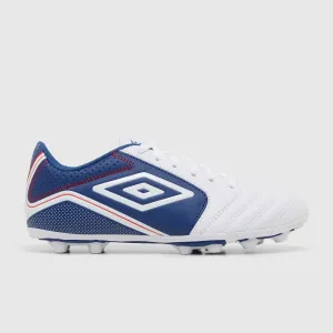 Umbro Classico XII Boots- White/Blue/Red- JUNIOR
