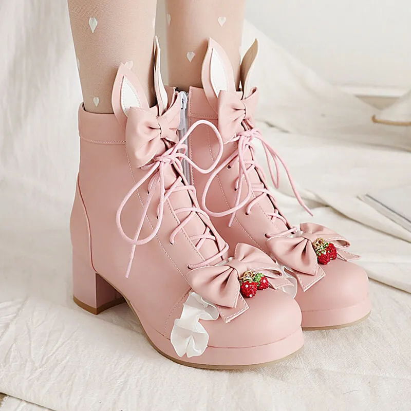 Uniwim Bunny Strawberry Bow Boots SE21900