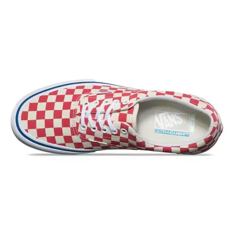 Vans Checkerboard Lite Men's Red and White Sneaker