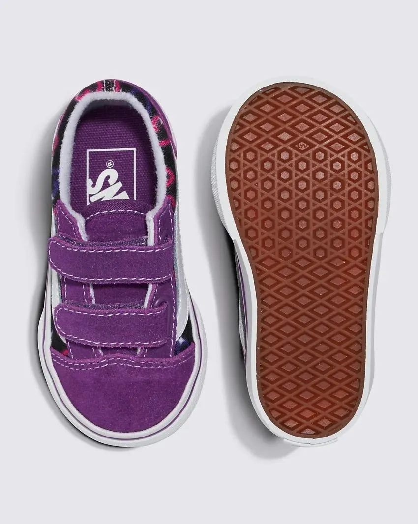 VANS OLD SKOOL INFANT NEON HEARTS PURPLE MULTI