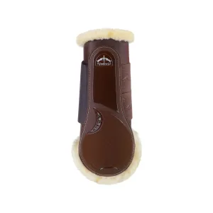 Veredus TRC Vento Training Boot Horse Rear Leg - Techno Sheepskin - Brown