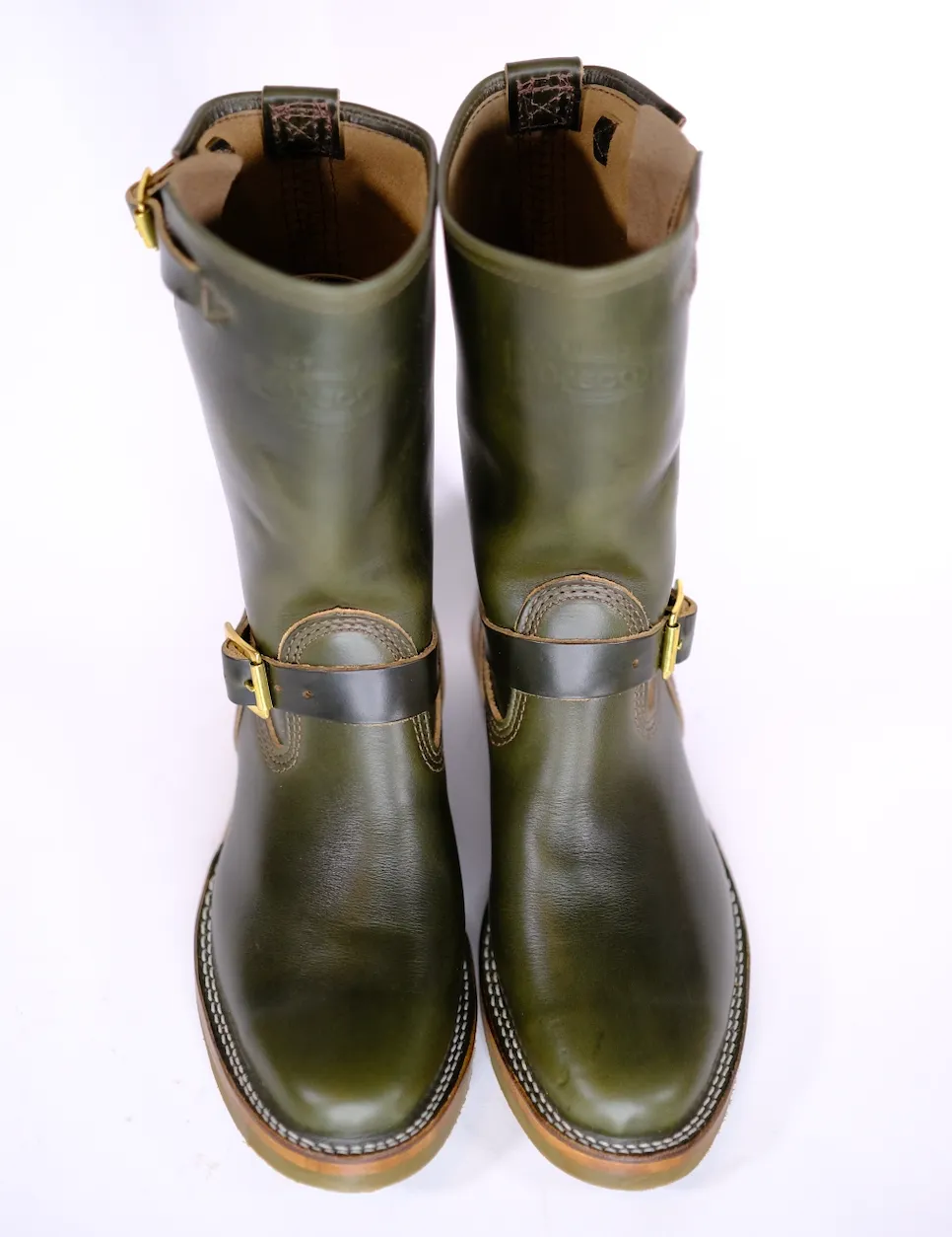 Wesco Boots X The Shop Mister Lou Olive Horween Chromexcel Engineer Boot