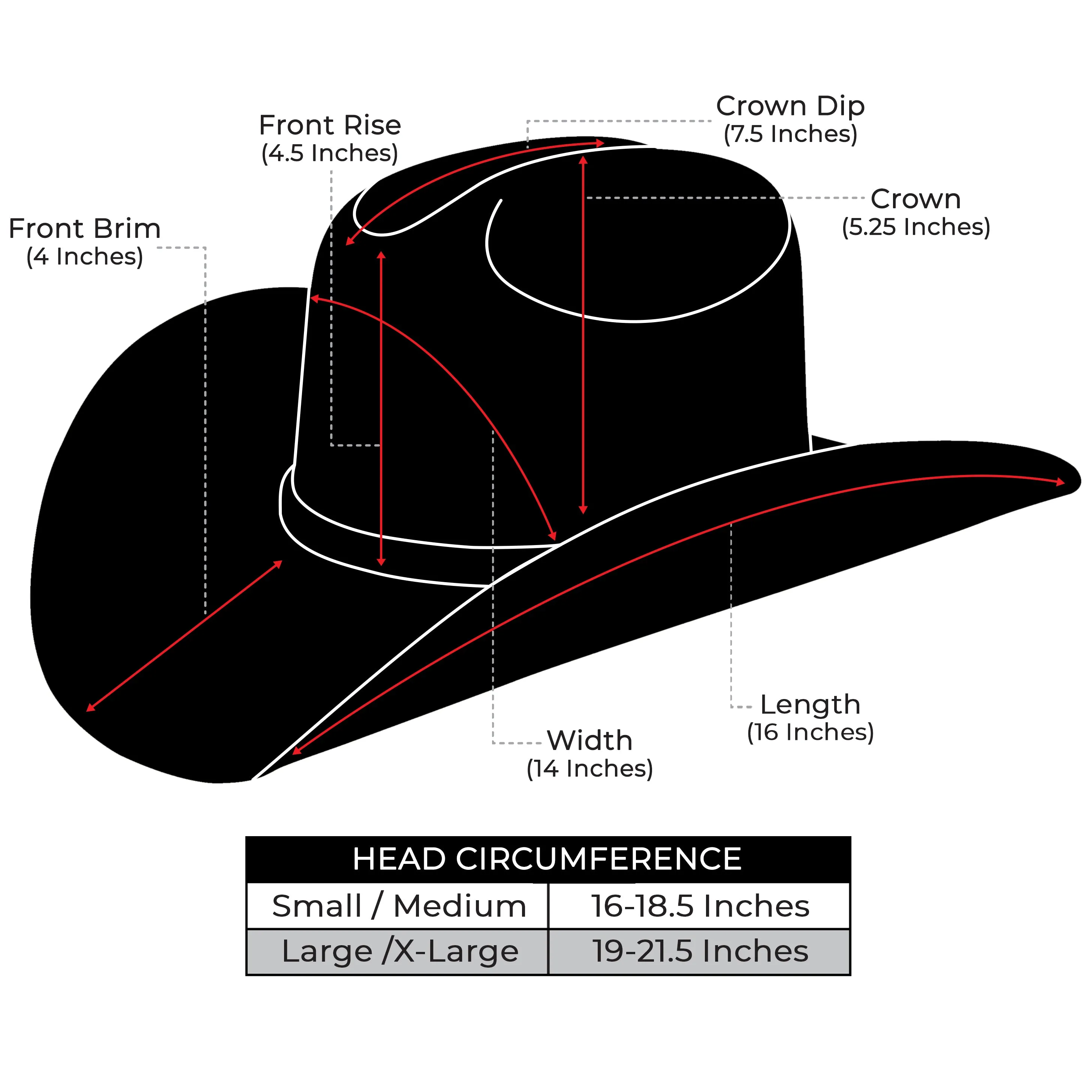 White Stallion Pinch Style Cowboy Hat