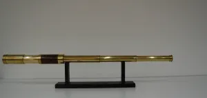 William IV Three Draw Telescope by Cox of Devonport - Reginald J Cheetham Collection