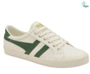 Wit met groene streep sneaker | Gola tennis mark cox off white dark green