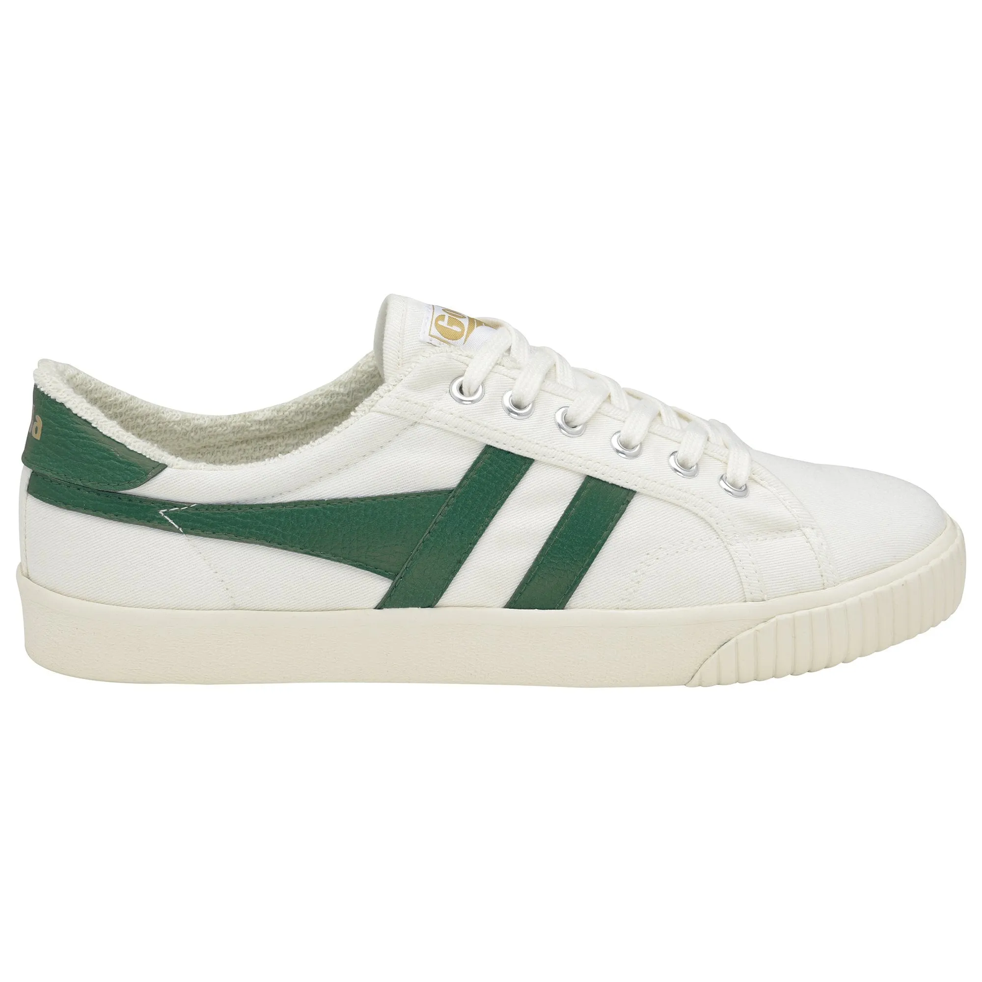 Wit met groene streep sneaker | Gola tennis mark cox off white dark green