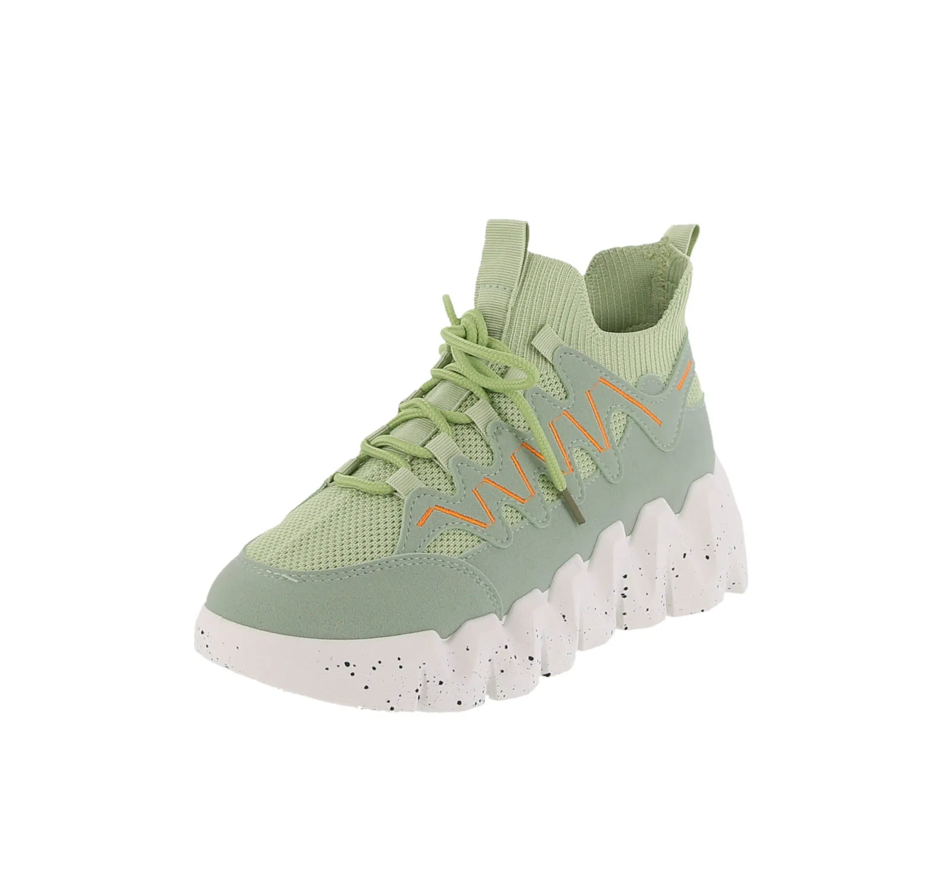 WOMAN'S SHOES MINT NUB/FABRIC TENNIS SNEAKERS DISH-81