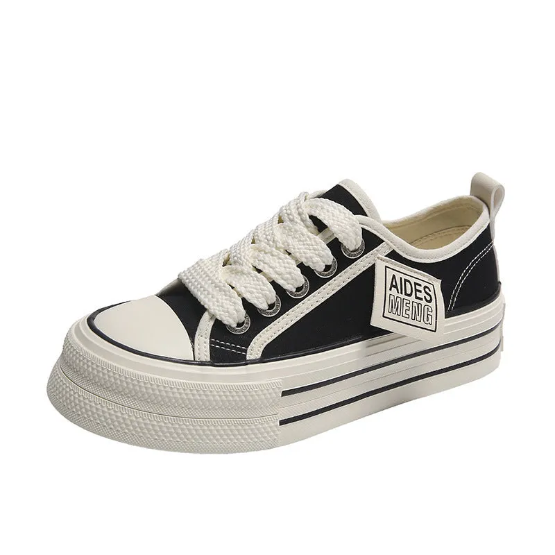 Women's Style Summer Versatile Flat Bottom Running Canvas Shoes