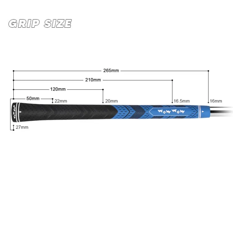 WOW WOW Golf Clubs Anti-Slip Rubber Grips Pole Protective Cover, Color: Green No Cotton Yarn